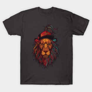 Neon Lion King of the Jungle T-Shirt